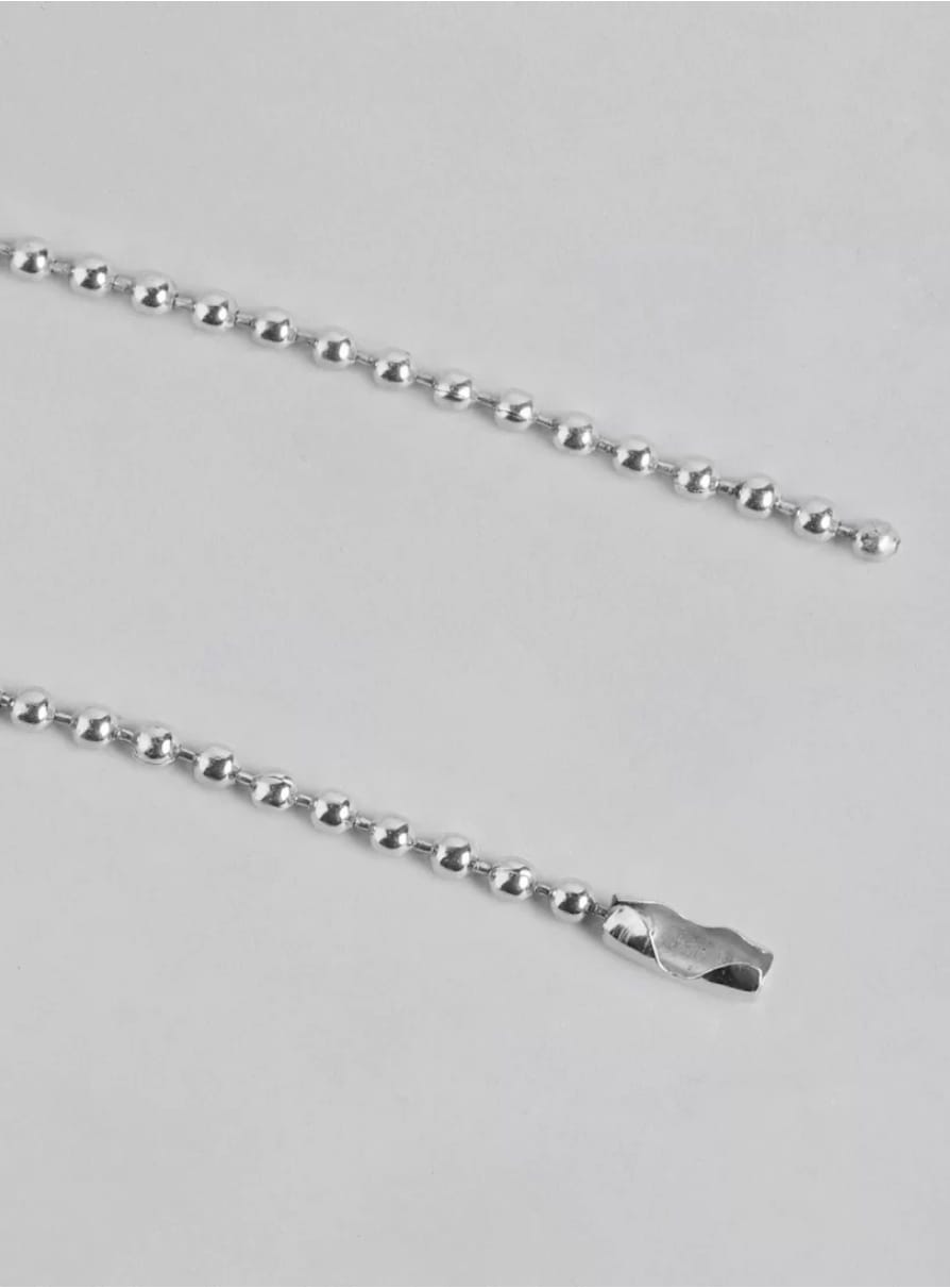 Unisex silver pendant with chain - Image 3