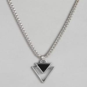 Unisex Triangular Shaped Pendant With Chain - Image 4