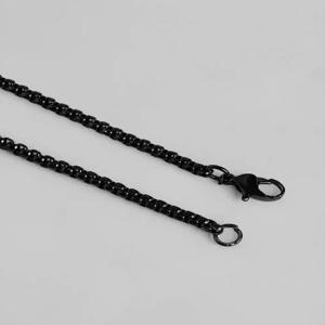 Unisex black trident anime pendant with chain - Image 4